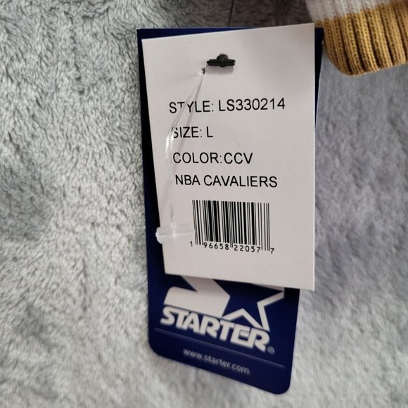 Starter NBA Cleveland Cavaliers Mens Satin Bomber Jacket Sz L NWT - Picture 6 of 8